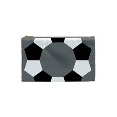 Pentagons Decagram Plain Black Gray White Triangle Cosmetic Bag (small) 