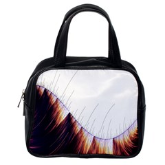 Abstract Lines Classic Handbags (one Side)