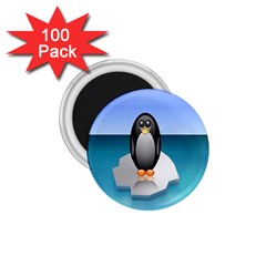 Penguin Ice Floe Minimalism Antarctic Sea 1 75  Magnets (100 Pack)  by Alisyart