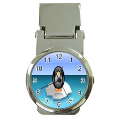 Penguin Ice Floe Minimalism Antarctic Sea Money Clip Watches