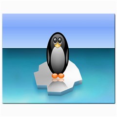 Penguin Ice Floe Minimalism Antarctic Sea Mini Button Earrings by Alisyart
