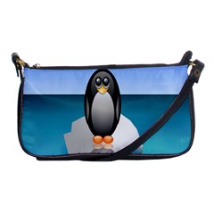 Penguin Ice Floe Minimalism Antarctic Sea Shoulder Clutch Bags by Alisyart