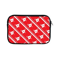 Panda Bear Face Line Red White Apple Ipad Mini Zipper Cases by Alisyart