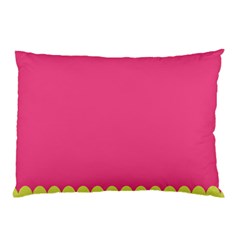 Pink Yellow Scallop Wallpaper Wave Pillow Case (two Sides)