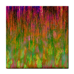 Abstract Trippy Bright Melting Tile Coasters