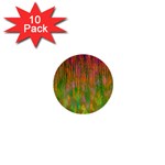 Abstract Trippy Bright Melting 1  Mini Buttons (10 pack)  Front