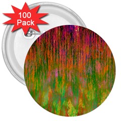 Abstract Trippy Bright Melting 3  Buttons (100 pack) 