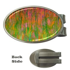 Abstract Trippy Bright Melting Money Clips (Oval) 