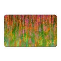 Abstract Trippy Bright Melting Magnet (Rectangular)