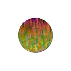 Abstract Trippy Bright Melting Golf Ball Marker