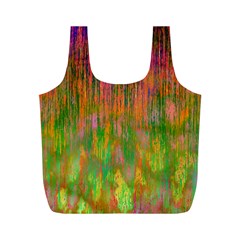 Abstract Trippy Bright Melting Full Print Recycle Bags (M) 