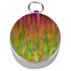 Abstract Trippy Bright Melting Silver Compasses