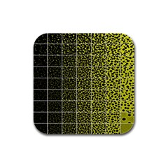 Pixel Gradient Pattern Rubber Square Coaster (4 Pack)  by Simbadda