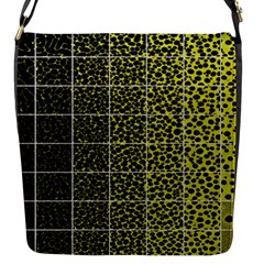 Pixel Gradient Pattern Flap Messenger Bag (s) by Simbadda