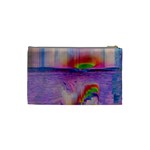 Glitch Art Abstract Cosmetic Bag (Small)  Back