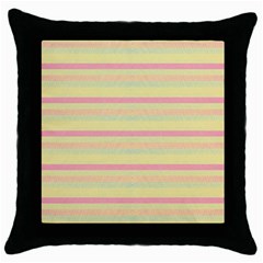 Lines Throw Pillow Case (Black)