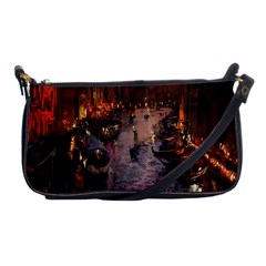 River Venice Gondolas Italy Artwork Painting Shoulder Clutch Bags by Simbadda