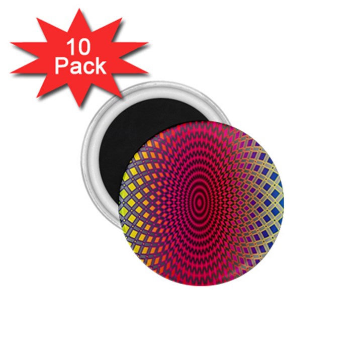 Abstract Circle Colorful 1.75  Magnets (10 pack) 