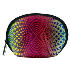 Abstract Circle Colorful Accessory Pouches (medium)  by Simbadda