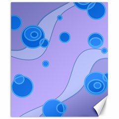 Purple Wave Circle Blue Canvas 20  X 24   by Alisyart