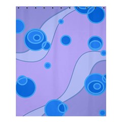 Purple Wave Circle Blue Shower Curtain 60  X 72  (medium) 