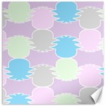 Pineapple Puffle Blue Pink Green Purple Canvas 16  x 16   15.2 x15.41  Canvas - 1