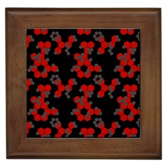 Red Digital Camo Wallpaper Red Camouflage Framed Tiles