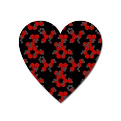 Red Digital Camo Wallpaper Red Camouflage Heart Magnet