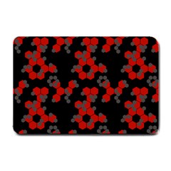 Red Digital Camo Wallpaper Red Camouflage Small Doormat 