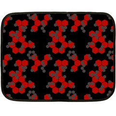 Red Digital Camo Wallpaper Red Camouflage Fleece Blanket (mini)