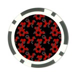 Red Digital Camo Wallpaper Red Camouflage Poker Chip Card Guard (10 pack) Back