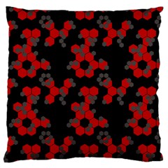 Red Digital Camo Wallpaper Red Camouflage Large Cushion Case (two Sides)