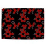 Red Digital Camo Wallpaper Red Camouflage Cosmetic Bag (XXL)  Front