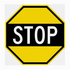 Road Sign Stop Medium Glasses Cloth