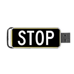 Road Sign Stop Portable Usb Flash (one Side) by Alisyart