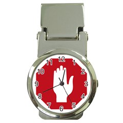 Road Sign Stop Hand Finger Money Clip Watches