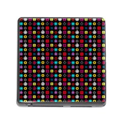 N Pattern Holiday Gift Star Snow Memory Card Reader (square) by Alisyart