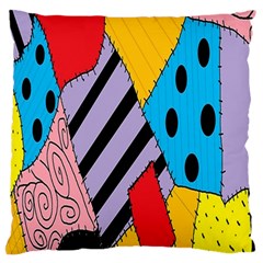 Sally s Patchwork Pattern Standard Flano Cushion Case (one Side) by Alisyart