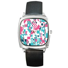 Poster Square Metal Watch