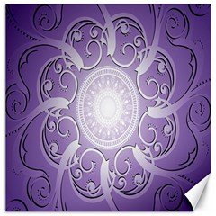 Purple Background With Artwork Canvas 16  X 16  