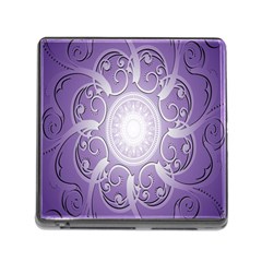 Purple Background With Artwork Memory Card Reader (square)