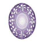 Purple Background With Artwork Ornament (Oval Filigree) Front