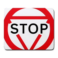 Stop Sign Large Mousepads by Alisyart