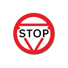 Stop Sign Magnet 3  (round)