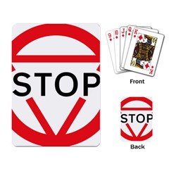 Stop Sign Playing Card
