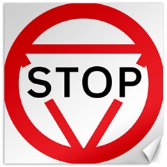 Stop Sign Canvas 12  X 12  