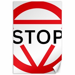 Stop Sign Canvas 24  X 36 