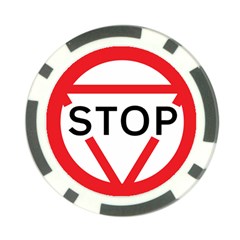 Stop Sign Poker Chip Card Guard (10 Pack)