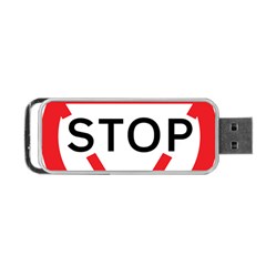 Stop Sign Portable Usb Flash (two Sides)