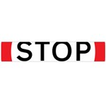 Stop Sign Flano Scarf (Large) Back